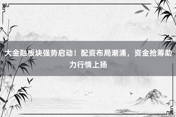 大金融板块强势启动！配资布局潮涌，资金抢筹助力行情上扬