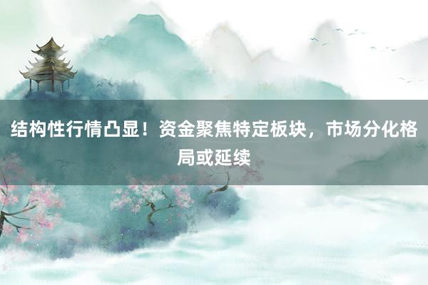 结构性行情凸显！资金聚焦特定板块，市场分化格局或延续